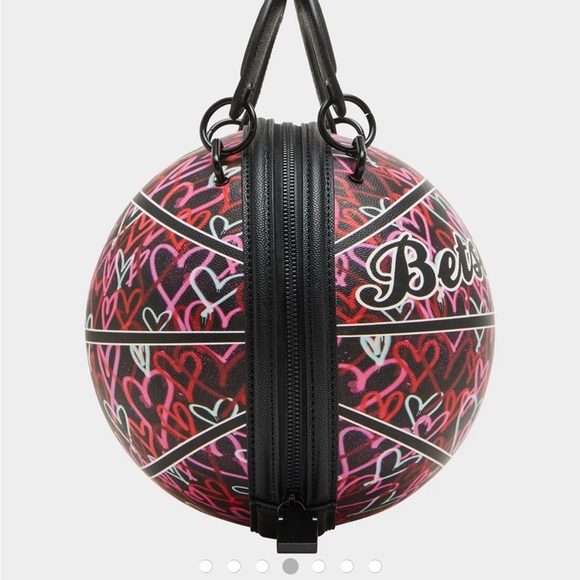 Betsey Johnson Heart Basketball Crossbody Bag - Picture 4 of 6